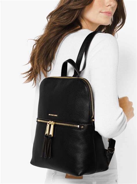 michael kors rhea mini backpack|mk rhea slim backpack.